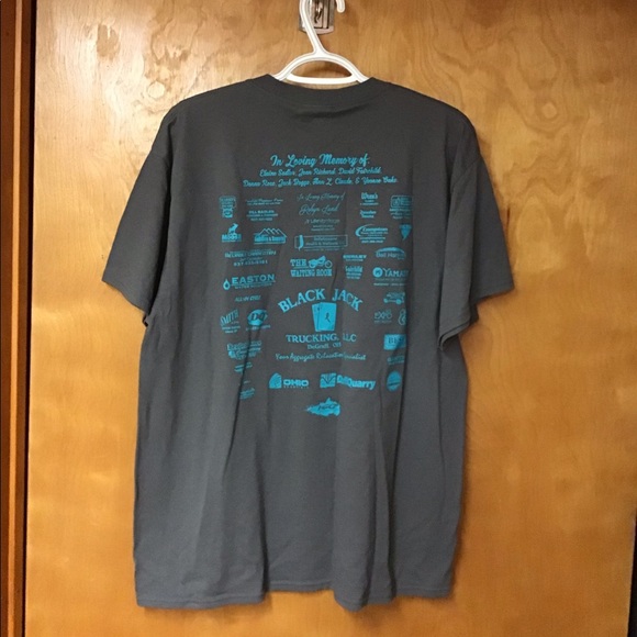 C PORT & CO unisex “Ride For A Cure” tee sz L gray,    looks new - Picture 3 of 7